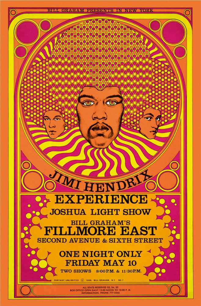 The Jimi Hendrix Experience in museum exhibition