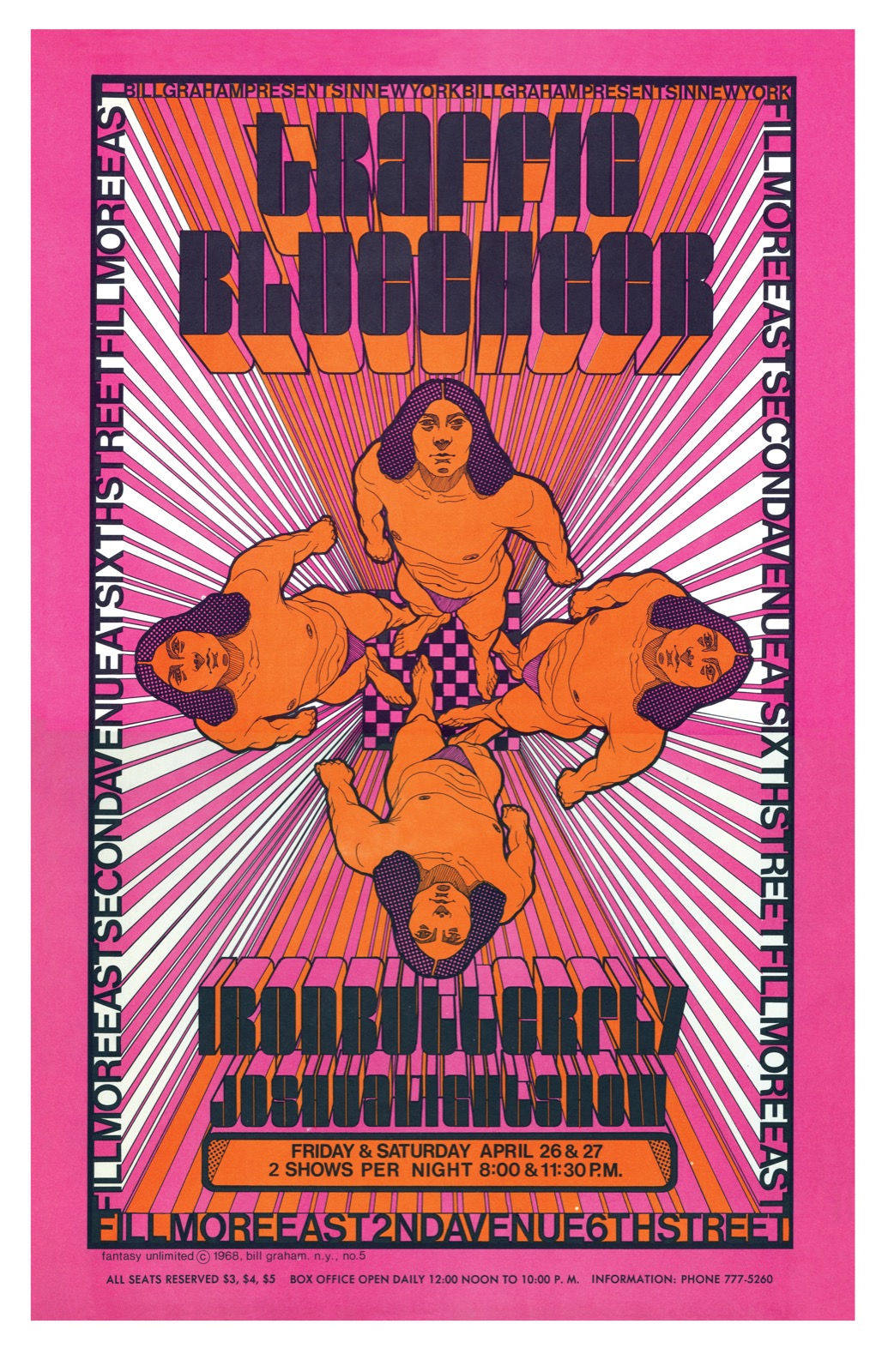 TRAFFIC - BLUE CHEER & IRON BUTTERFLY - 1968