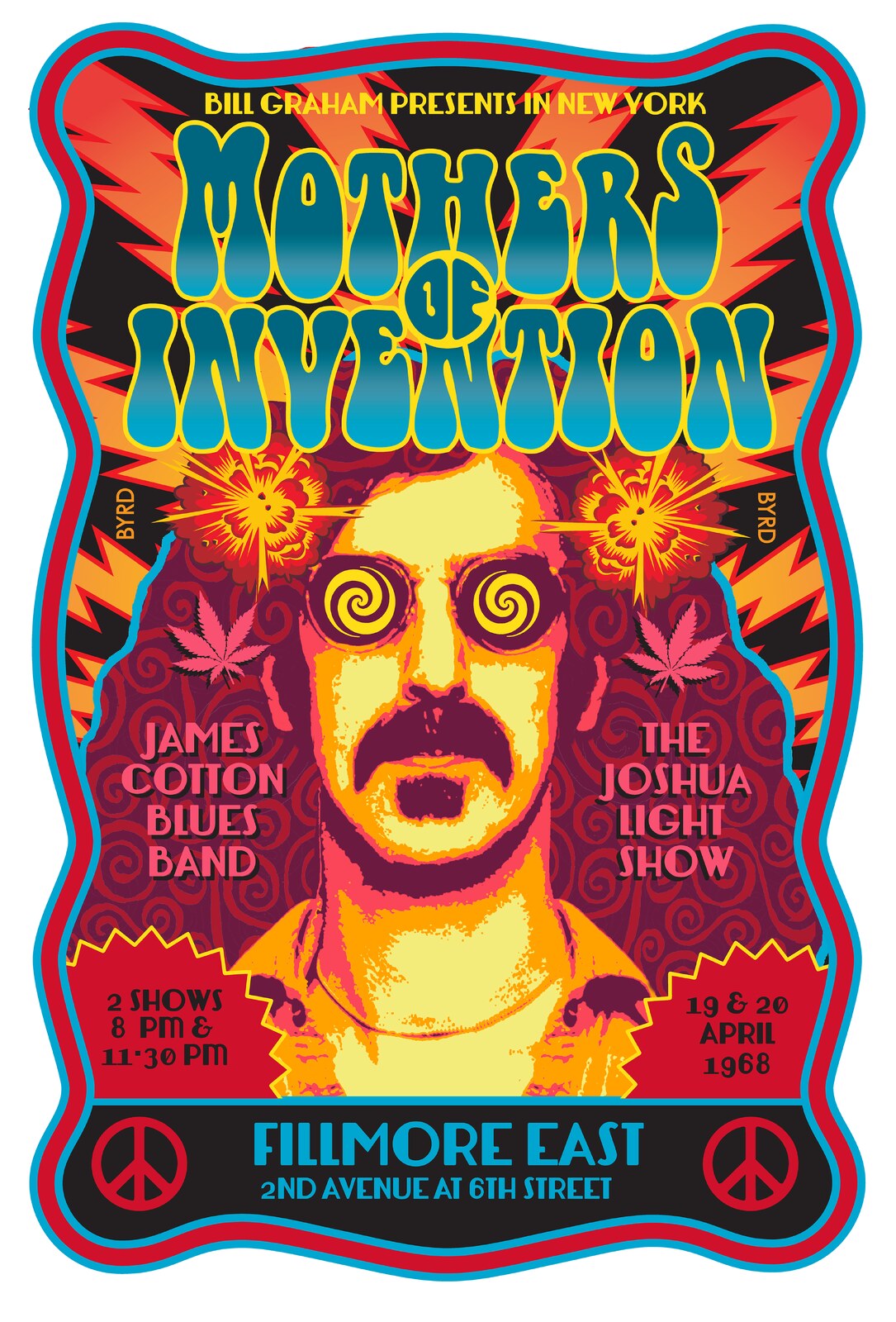 Mothers of Invention · Fillmore East poster
