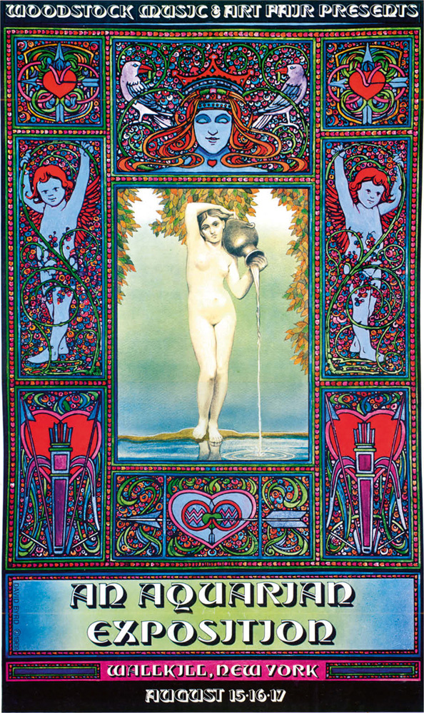 Woodstock / Aquarian Exposition, 1969 — the unused original poster.