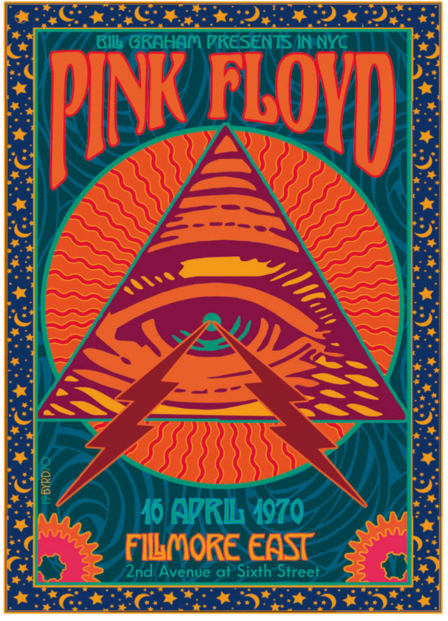 Pink Floyd · Fillmore East tribute poster