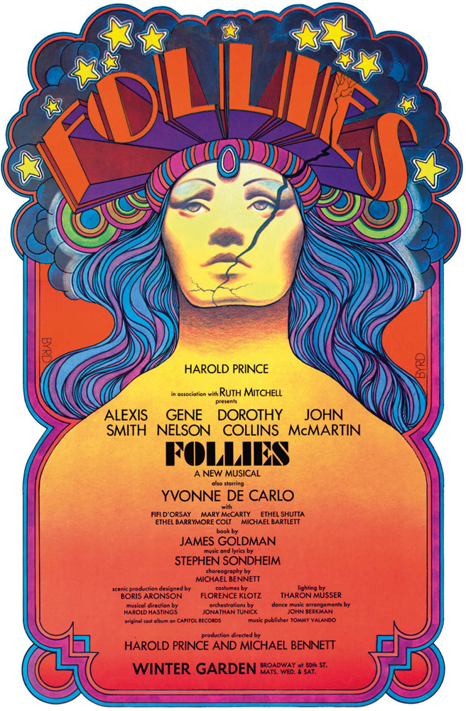 Follies, 1971 — the Broadway poster Playbill led with.
