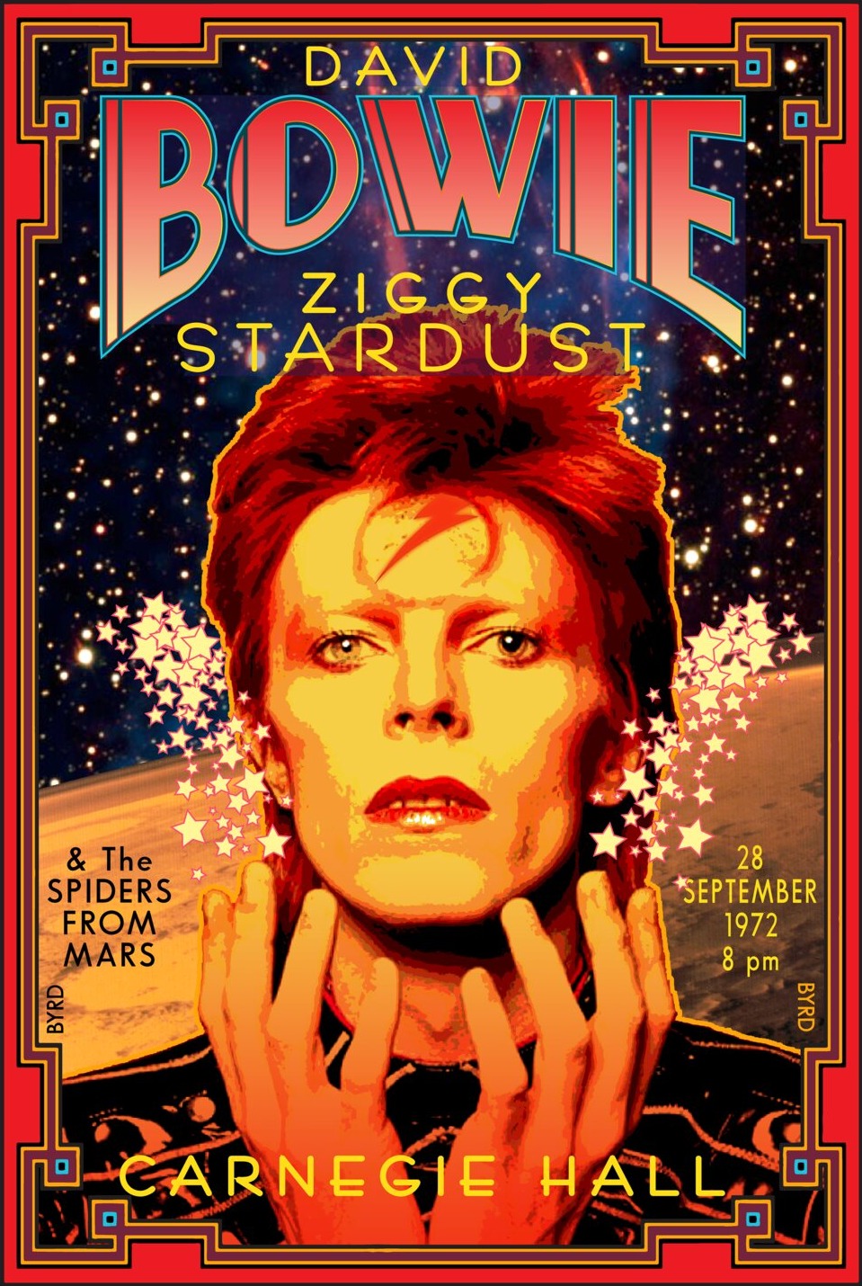 David Bowie at Carnegie Hall poster
